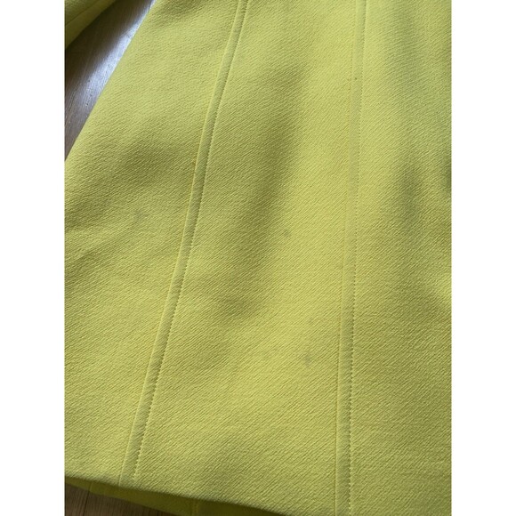 J. Crew Double Cloth Manifattura di Carmignano Italian Wool Coat 4 Yellow READ - Picture 11 of 13